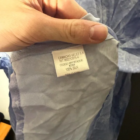 Beatriz Camacho Flor De Sal Carol 100% Silk Minidress Size 10 - Picture 6 of 6